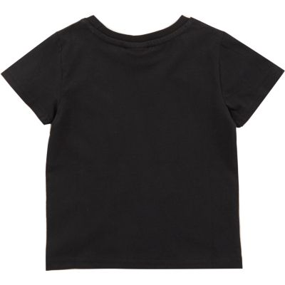 Mini boys black Batman print t-shirt